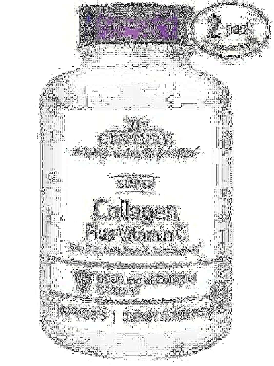 21st Century Super Collagen Plus C - 180 ct, Pack of 2