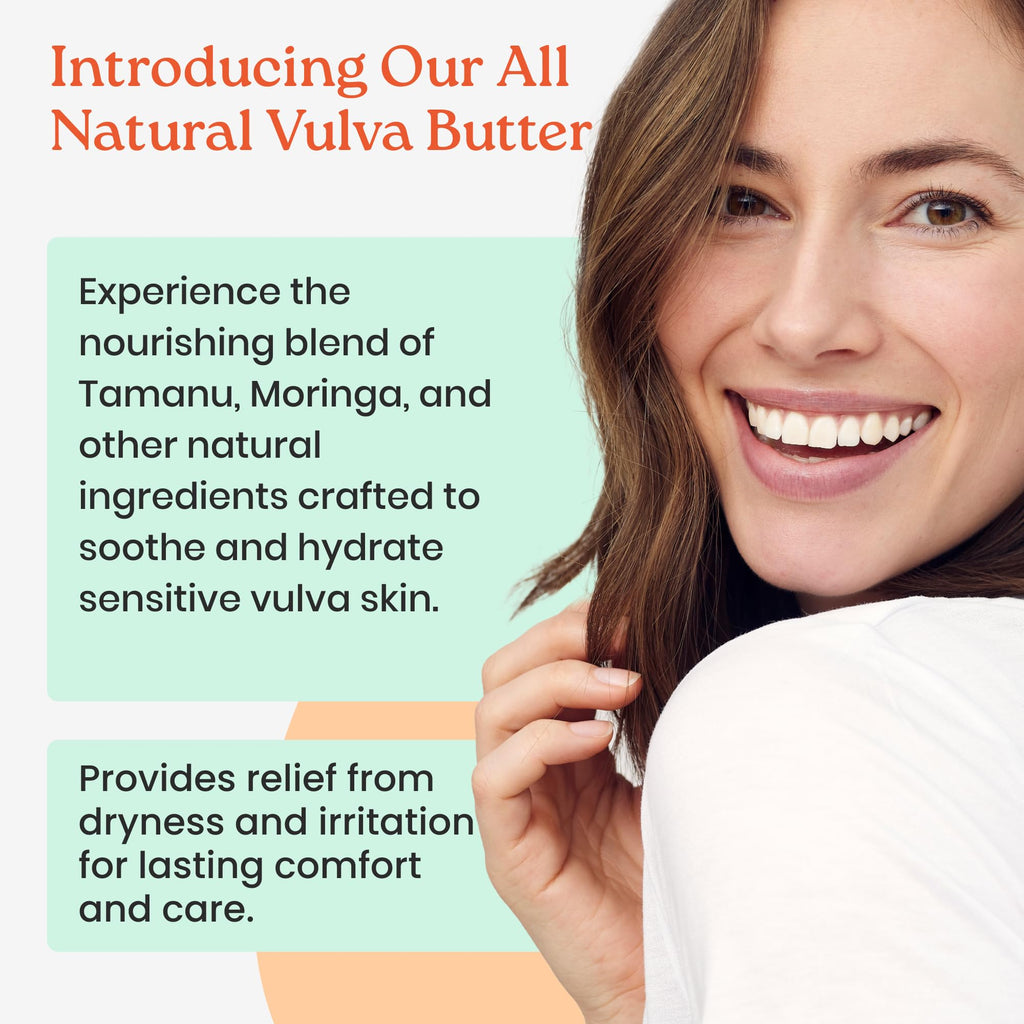NewLife Naturals JButter Vulva Balm Butter - Menopause Support, Postpartum Essentials, Intimate Skin Care Feminine Dryness Itchi