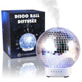 SCANDINORDICA Disco Ball Diffuser - Original Rotating Disco Essential Oil Diffuser with Whisper Quiet Operation, 14 Color Night 
