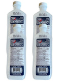 Generic Isopropyl Alcohol 70% Antiseptic and Cleaner (4 12oz Bottles), Clear