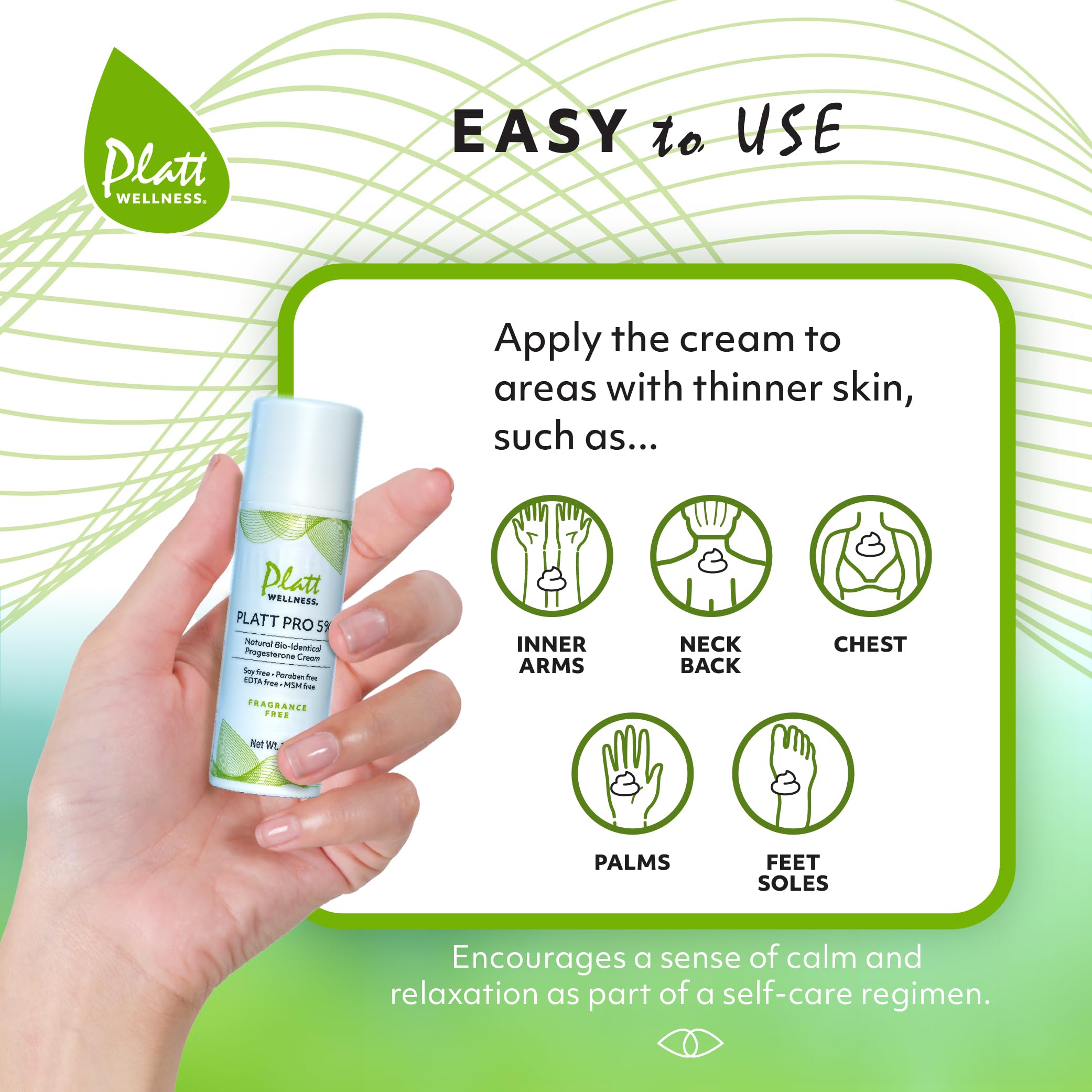 Dr. Platts Platt Pro 5% Fragrance-Free All Natural & Bio-Identical Progesterone Cream - Travel Size (1 Ounce) - Free from parab