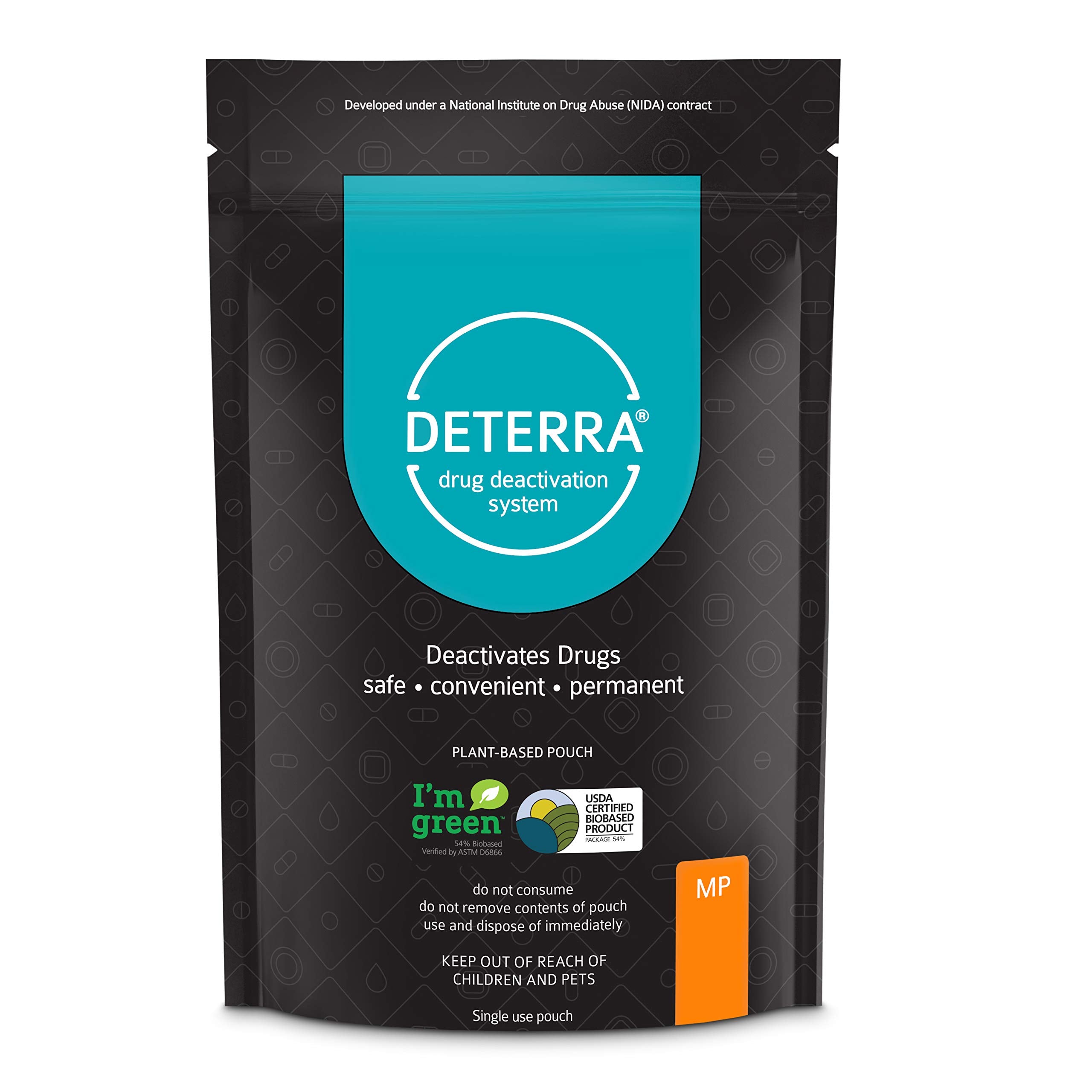 Deterra-MP - Drug Deactivation and Medication Disposal System - Safe Medication, Pill, and Liquid Destroyer - Plant-Based Medium