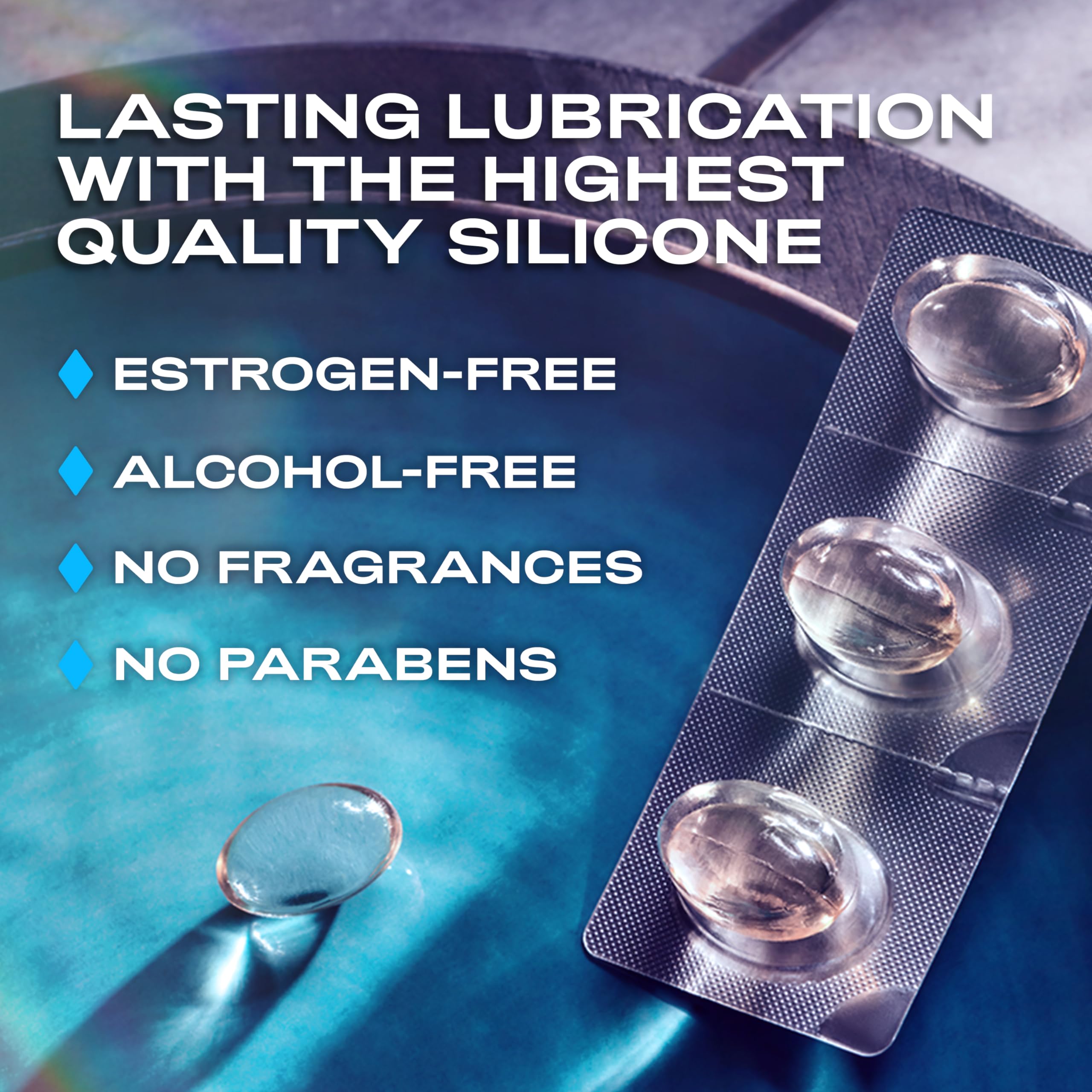 K-Y Liquibeads for Women, Vaginal Moisturizer, Silicone Lube Vaginal Suppository, Vaginal Lubricant Helps Reduce Pain Due to Vag