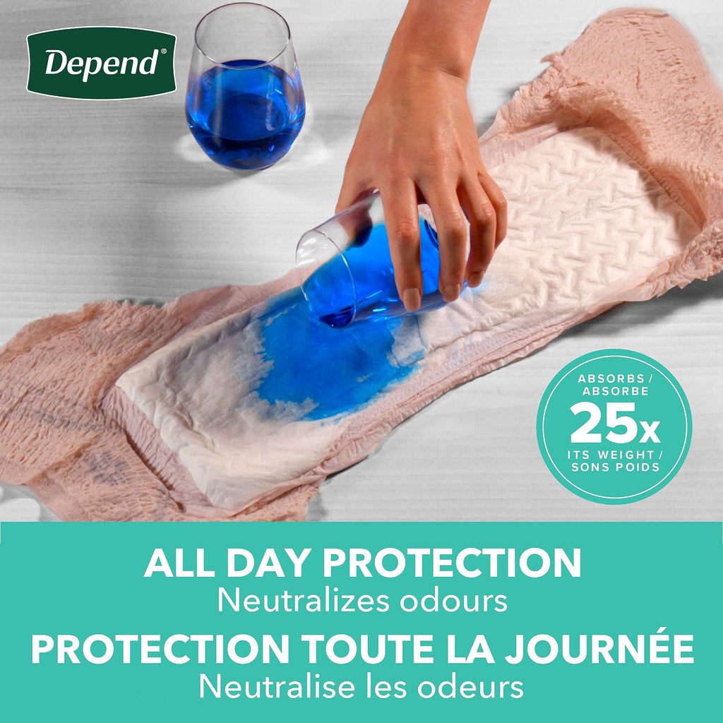 Depend FIT-Flex Incontinence Underwear for Women, Disposable, Maximum Absorbency, Extra-Large, Blush, 36 Count
