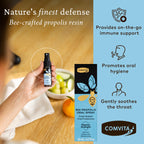 Comvita Bee Propolis Throat Spray - Natural Immune Support, Soothing Mint Flavor with New Zealand UMF 10+ Manuka Honey, Antioxid