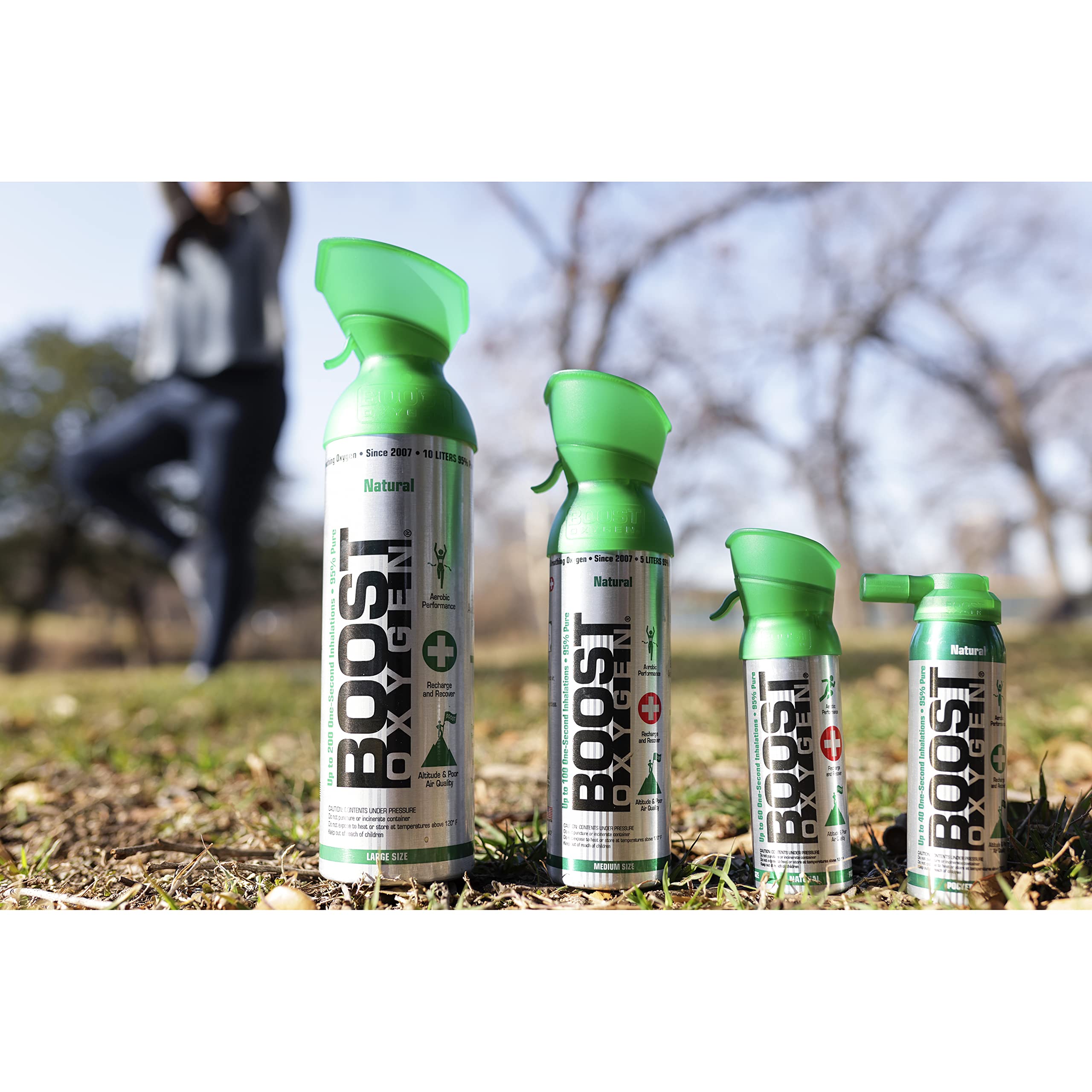 Boost Oxygen Pocket Size Natural 3L Canister | Respiratory Support for Aerobic Recovery, Altitude, Performance & Health (1 Pack)