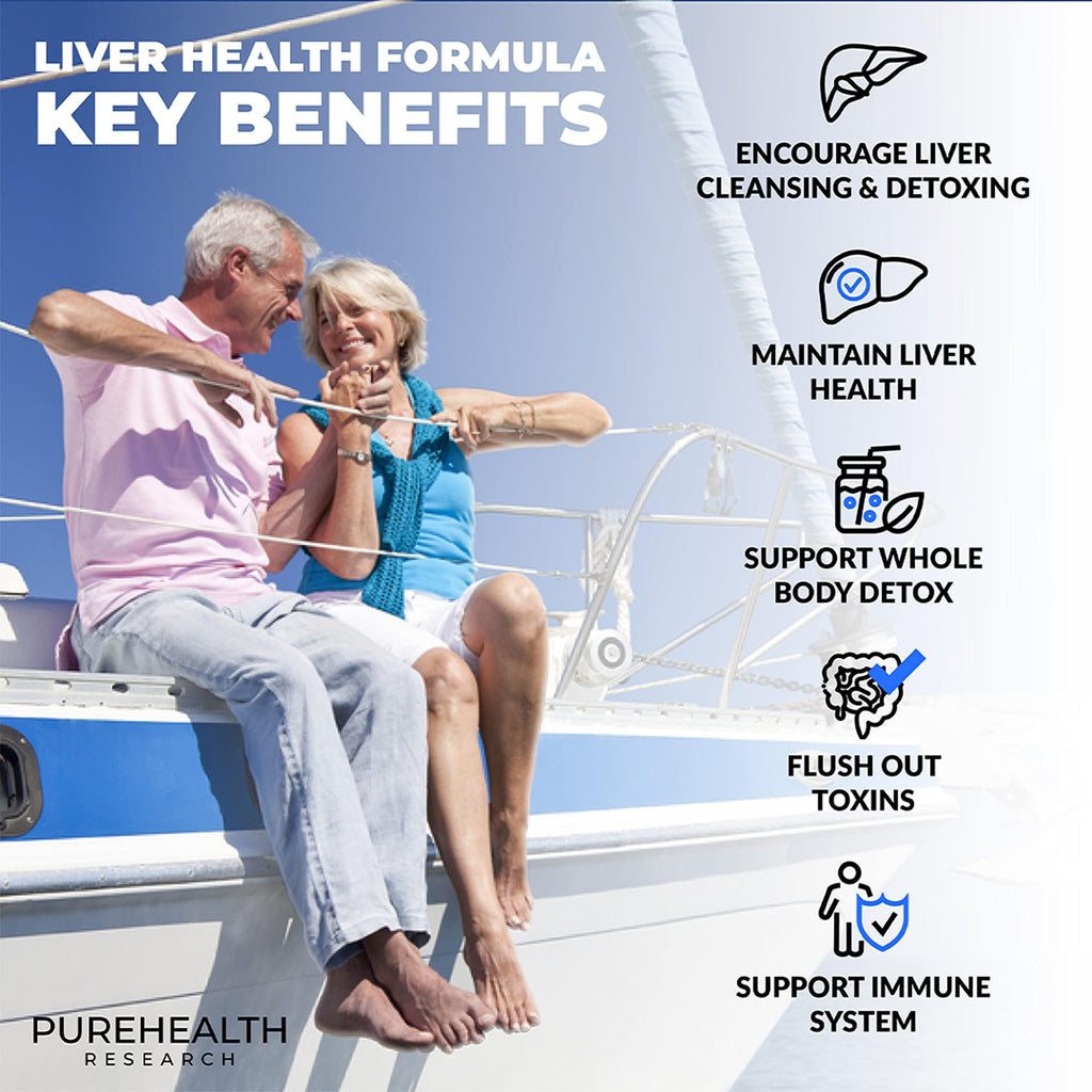 PureHealth Research Liver Health - Milk Thistle, Detox & Cleanse Repair Formula