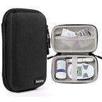 Diabetes Travel Case EVA Hard Shell Diabetic Supplies Bag Organizer for Blood Sugar Testing Kit, Glucose Monitor Kit with Meter,