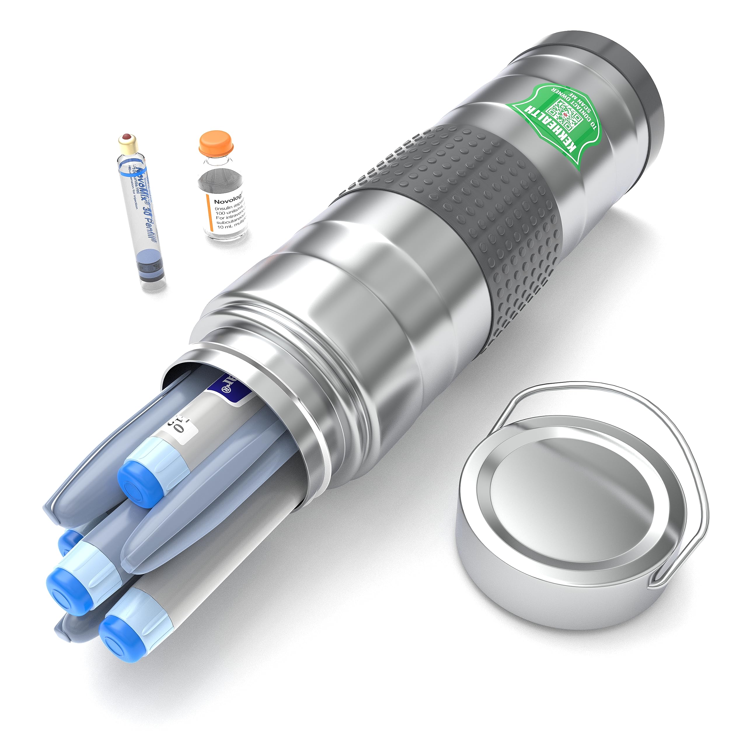 KEKHEALTH 7Pen 74H Insulin Cooler Travel Case Medication Cooler for Travel Medical Cooler Epipen Carry Case TSA Approved Medicin
