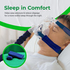 CPAP Strap Covers - Made in The USA - 2-Layered Fleece CPAP Strap Cushions for CPAP Mask Straps - CPAP Headgear Strap Covers for