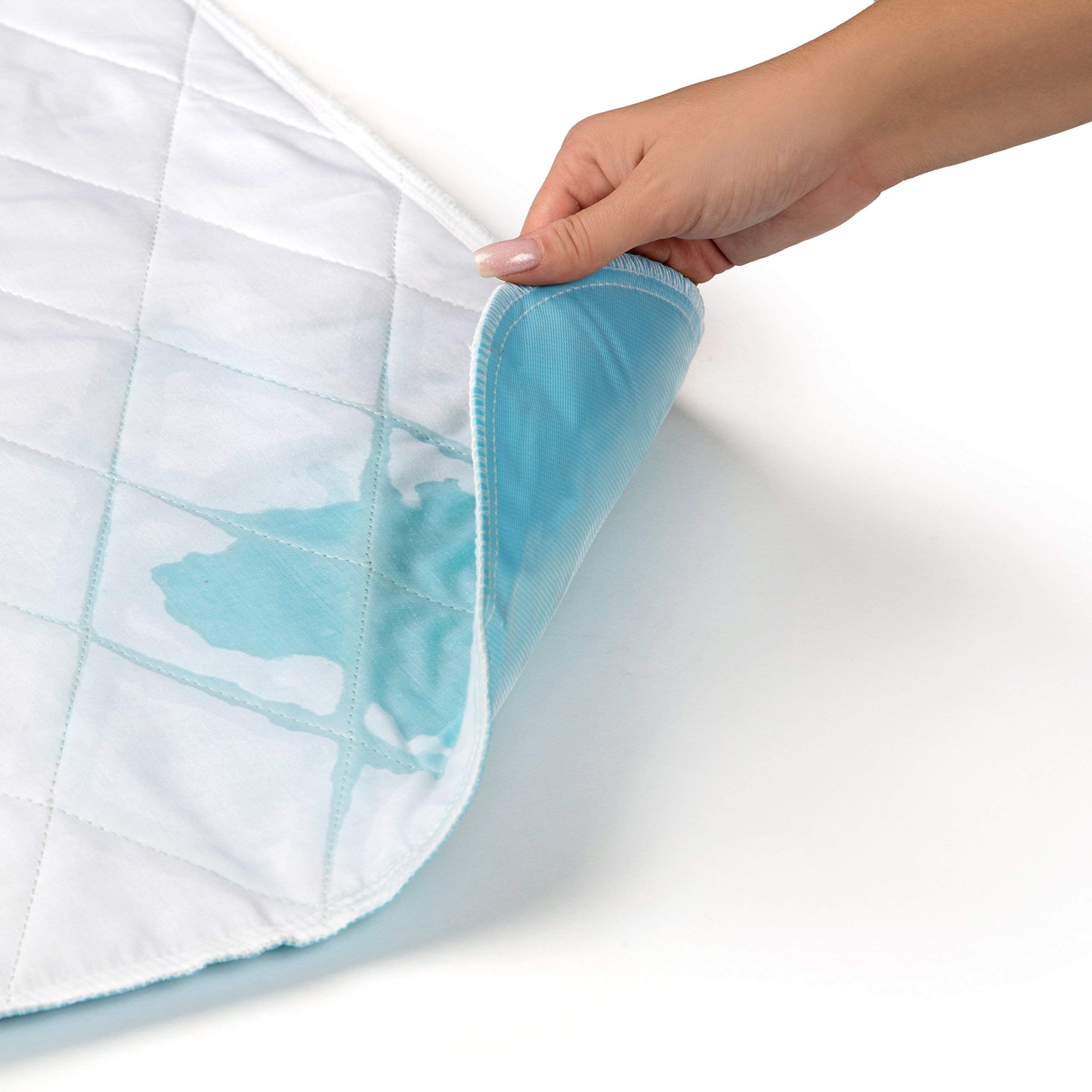 PharMeDoc Washable Bed Pads for Incontinence, Leak Proof and Slip Resistant Pee Pads - 52 x 34 inches - Mattress Protector Bedwe