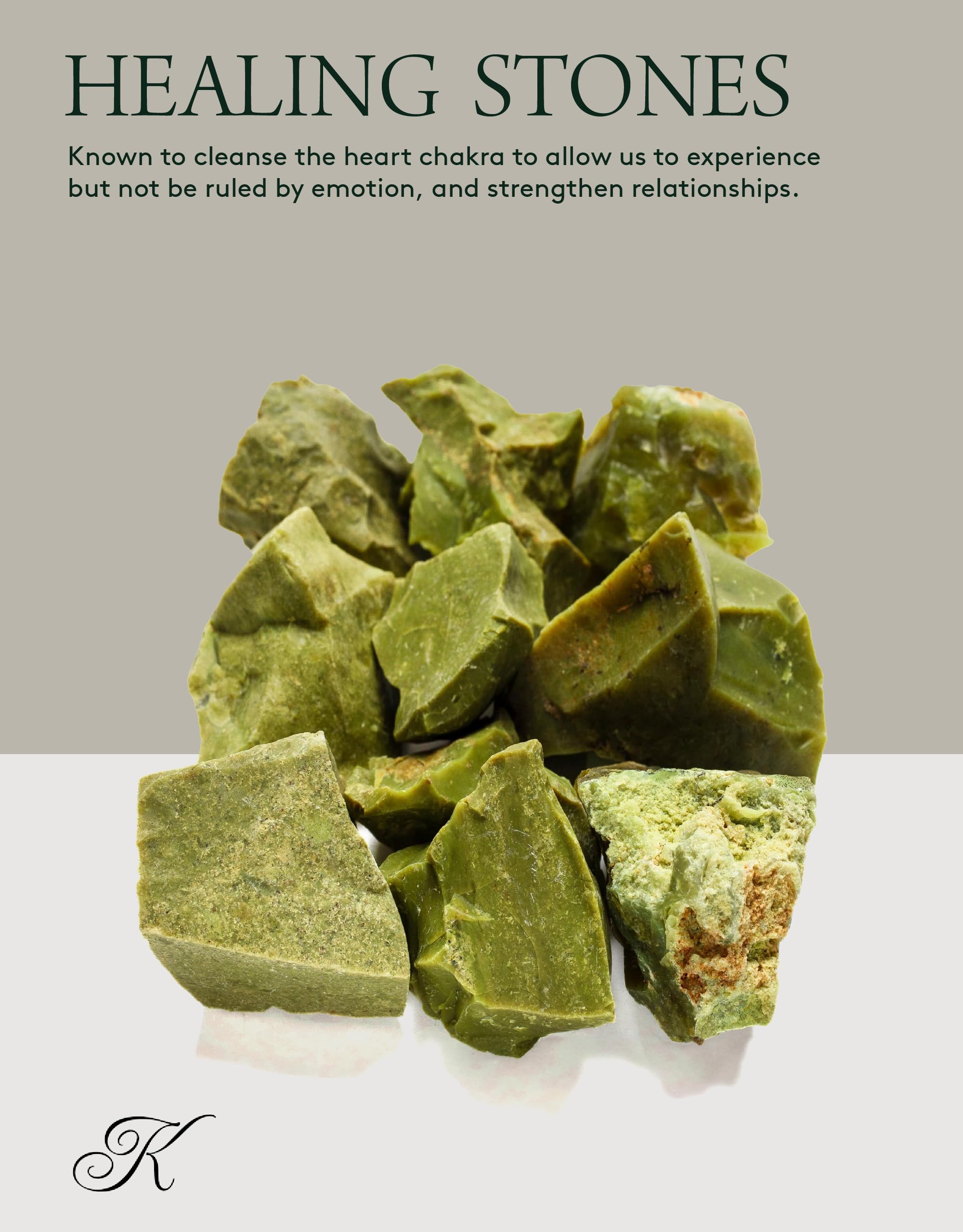 KALIFANO Rough Green Opal 10 Stone Bulk Bundle with Healing & Calming Effects - AAA Grade High Energy Raw Opalo Verde - Reiki Cr