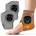 YAZHI Foot Massager 2-in-1 Warming Wrap - Relax & Renew Foot & Ankle Massager with 3 Modes & 4 Heat Levels, Portable for Home or