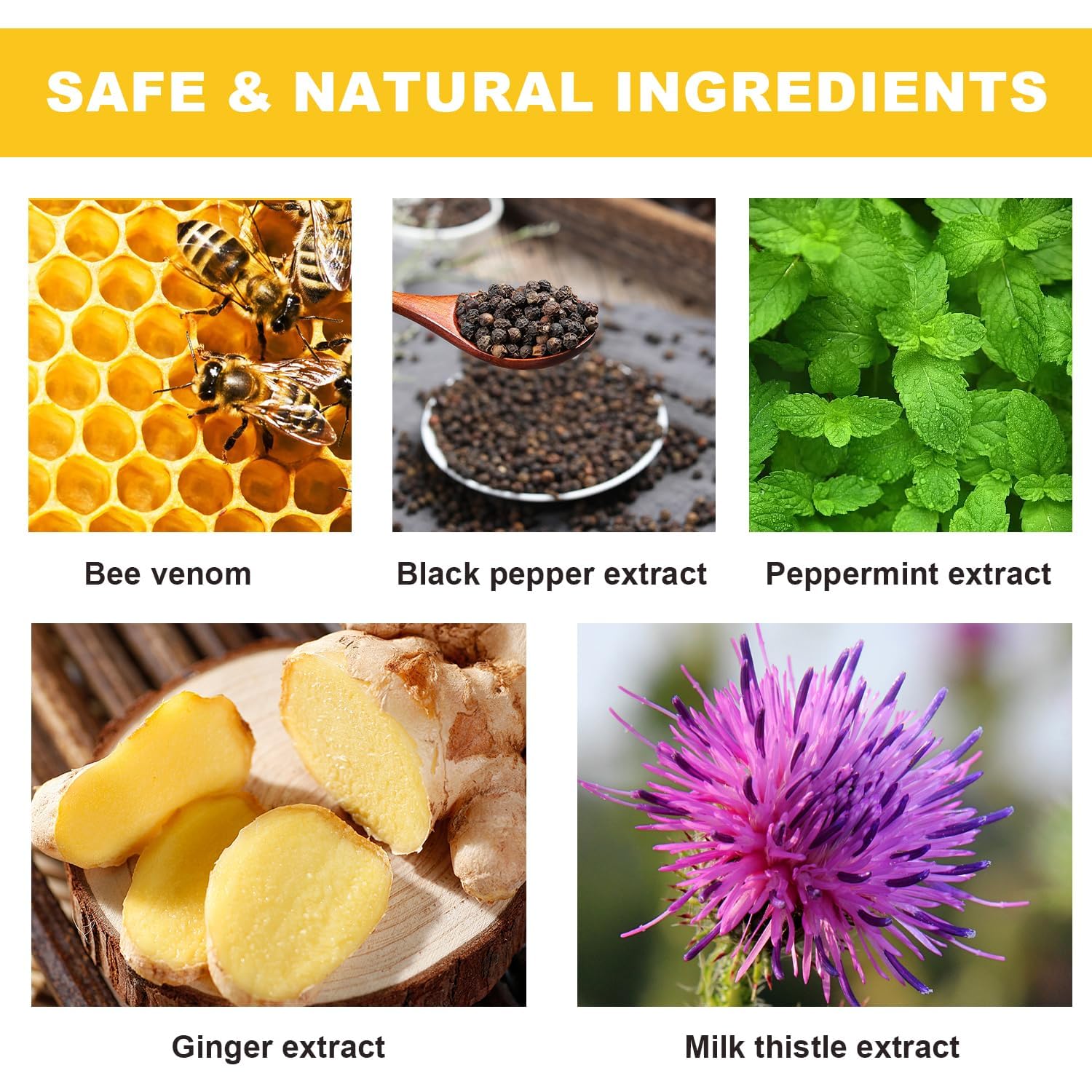 New Bee Venom Patches,Professional Bee Venom Patch,Bee Venom Patches for Women & Men - Comfortable and Easy to Use (3 Bags/30pcs