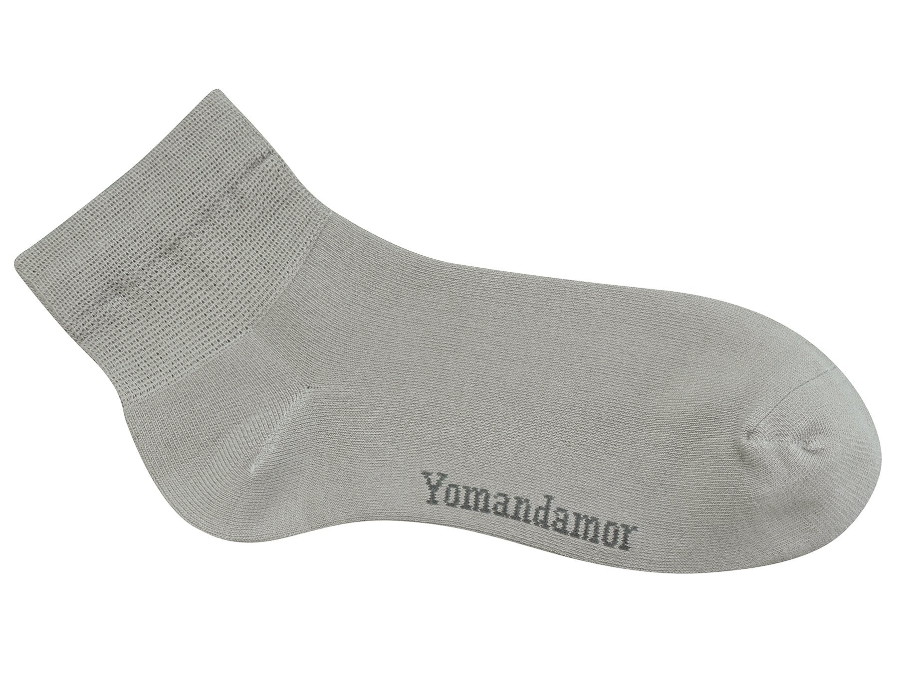 Yomandamor Men 's Diabetic Ankle Socks with Seamless Toe and Non-Binding Top,6 Pairs L Size(10-13)