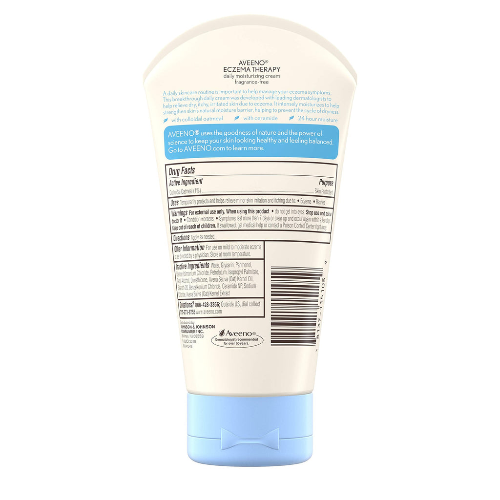Aveeno Eczema Therapy Moisturizing Cream, 5 Ounce