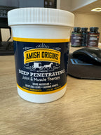 Amish Origins Joint & Muscle Ointment 7 oz Maximum Deep Penetrating Strength All Natural Discomfort Reliever for Joint, Muscle,