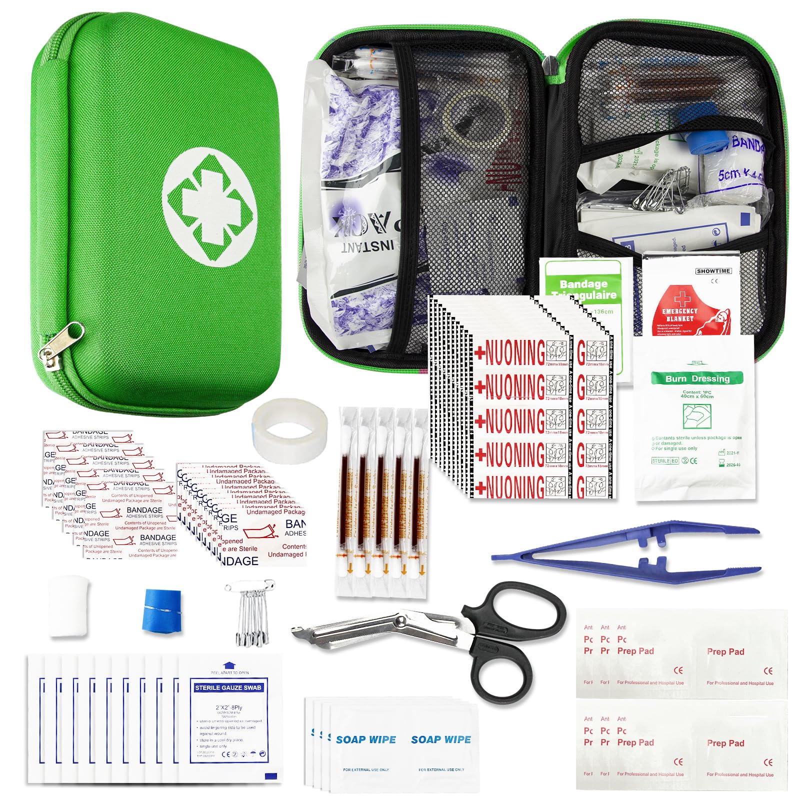 276 Car First Aid Kit for Business, Portable First Aid Kits Travel Szie Emergency Essentials Supplies for Outdoor Activities Ska