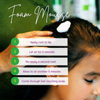 My Hair Helpers Head Lice Solution Kit with Lice Comb, Dimethicone Oil, and Mousse, Easy at Home Use, for 1-2 Kids