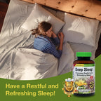 Herbs Etc. Deep Sleep Softgels - Herbal Sleep Support Supplement - Rest & Calming Support with Passionflower, Chamomile & Lemon