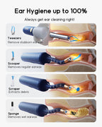 Bebird Earsight Plus Ear Cleaning Camera Wax Removal Tool kit, Flexible Ear Scope Otoscope Camera Light, Visual Ear Picker Wirel