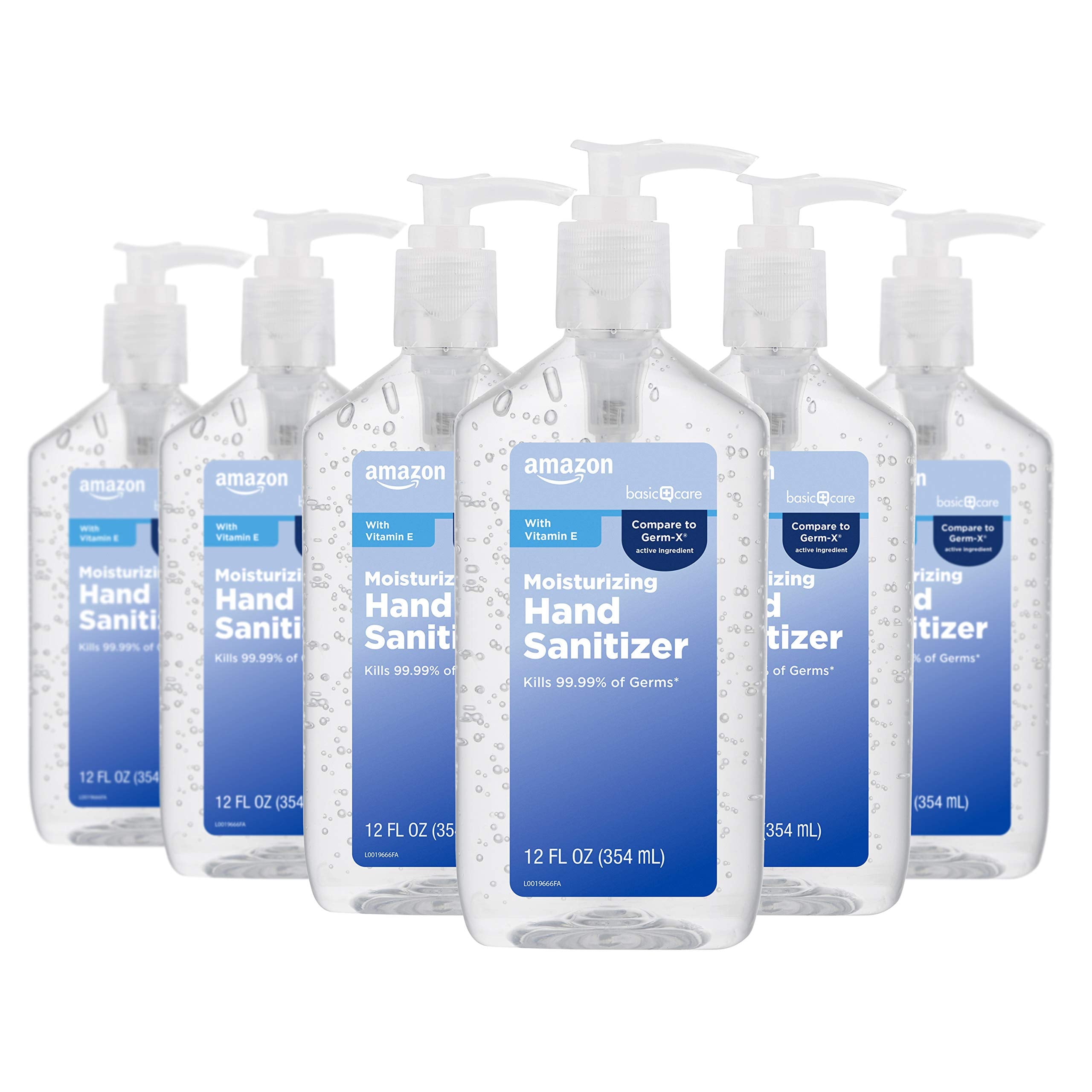 Amazon Basic Care - Original Hand Sanitizer 62%, 12 fl oz (Pack of 6 ...