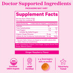 Pink Stork Morning Sickness Sweets, Organic Raspberry Ginger Candy with Vitamin B6 for Morning Sickness, Motion Sickness, Prenat