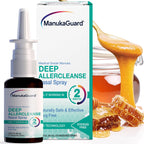 ManukaGuard Deep Allercleanse Medical Grade Manuka Honey Nasal Spray- Congestion Relief Drug Free & Alcohol Free 1.3 Fl oz