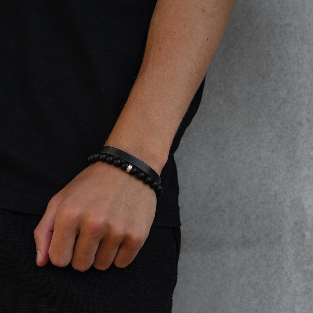 LUXAR Mens/Womens Magnetic Therapy Bracelet | Solid Titanium or Solid Copper | Sophisticated Solid Titanium Bangle with Rare-E