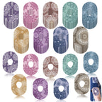 TrelaCo 36 Pcs Adhesive Patches Compatible with G7 Waterproof Overpatches Breathable Colorful Mandala Floral Pre Cut Cover Patch