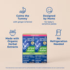 Mommys Bliss Gripe Water for Babies - Double Pack, Relieves Stomach Discomfort from Gas, Colic, Fussiness & Hiccups, Age 2 Week