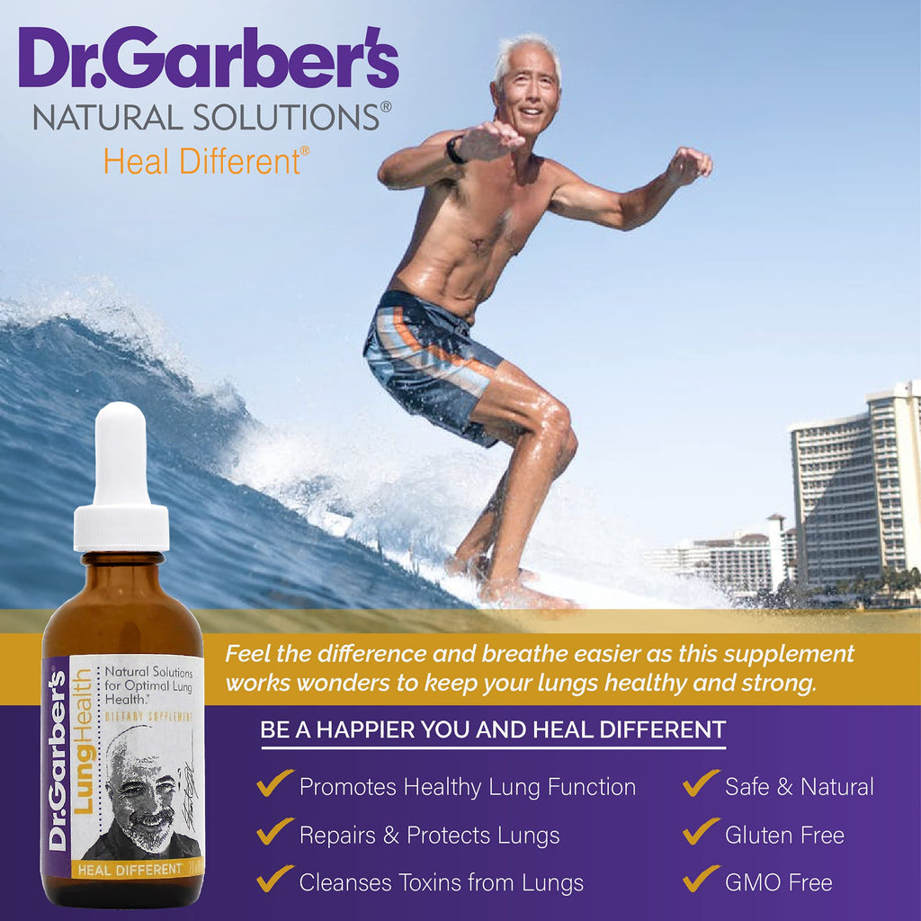 Dr. Garbers Natural Solutions Lung Health Oral Drops - Gemmotherapy Liquid Supplement to Protect & Cleanse Lungs, Repair Damage