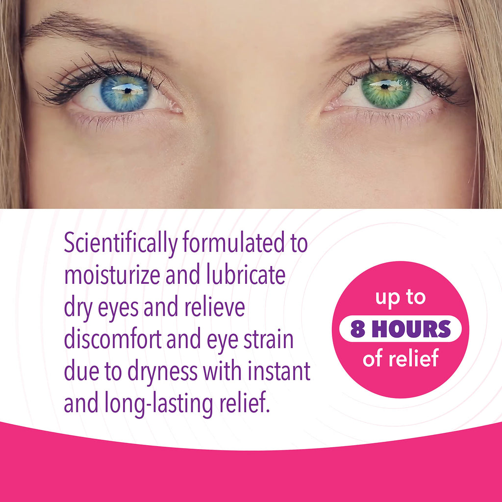 iVIZIA Sterile Lubricant Eye Drops for Dry Eyes, Preservative-Free, Moisturizing, Dry Eye Relief, Contact Lens Friendly, 0.33 fl