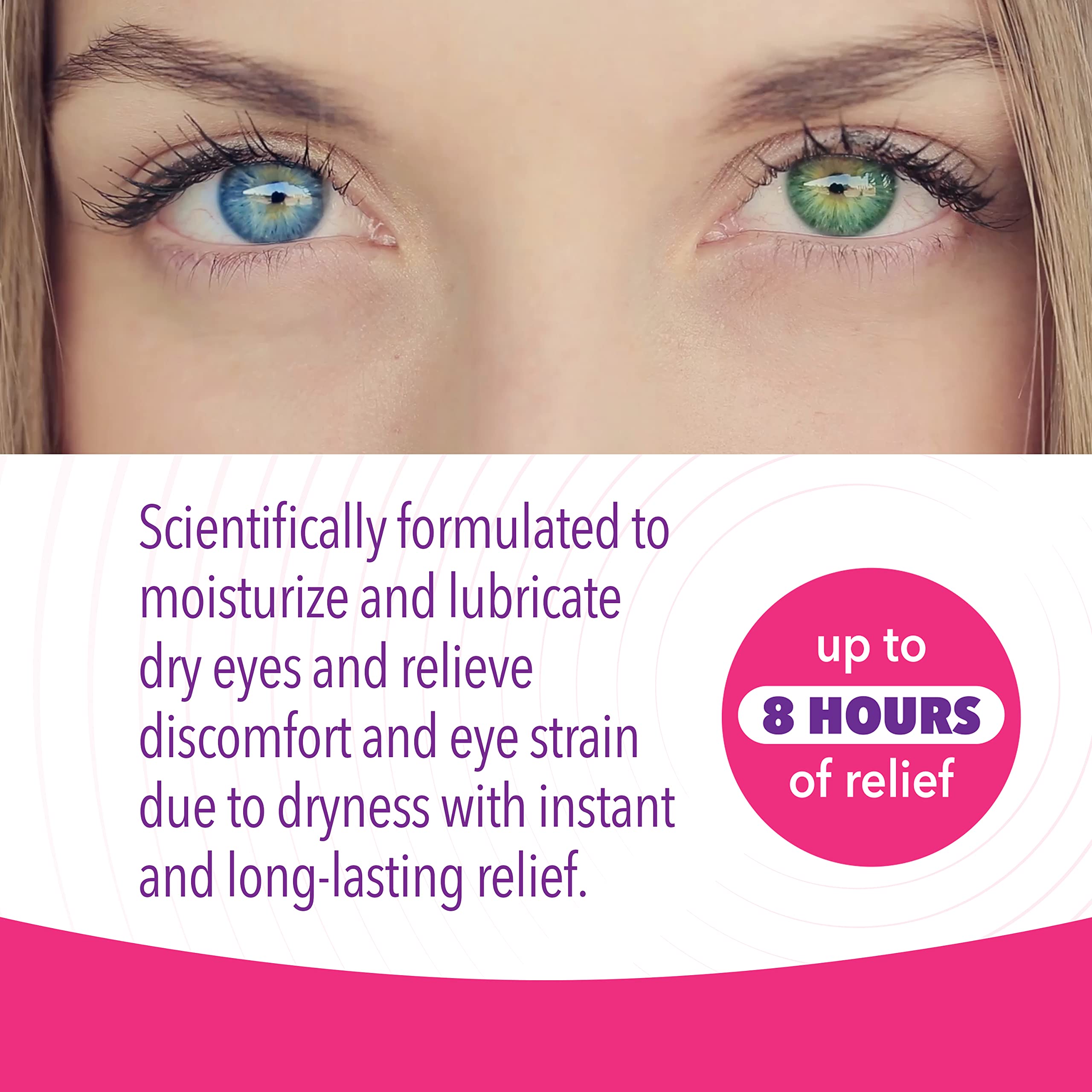 iVIZIA Sterile Lubricant Eye Drops for Dry Eyes, Preservative-Free, Moisturizing, Dry Eye Relief, Contact Lens Friendly, 0.33 fl