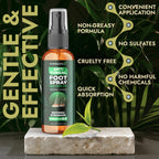 Terramed Just Think Comfort Foot Spray with Tea Tree Oil | Antifungal Treatment for Jock Itch, Nail Fungus & Ringworm | Fast Abs