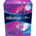 Always Radiant Pantiliners, Regular, Unscented, 48 Liners (Pack of 2)