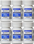 Meclizine 25 mg Generic Bonine Motion Sickness 100 Chew Tablets Pack of 6