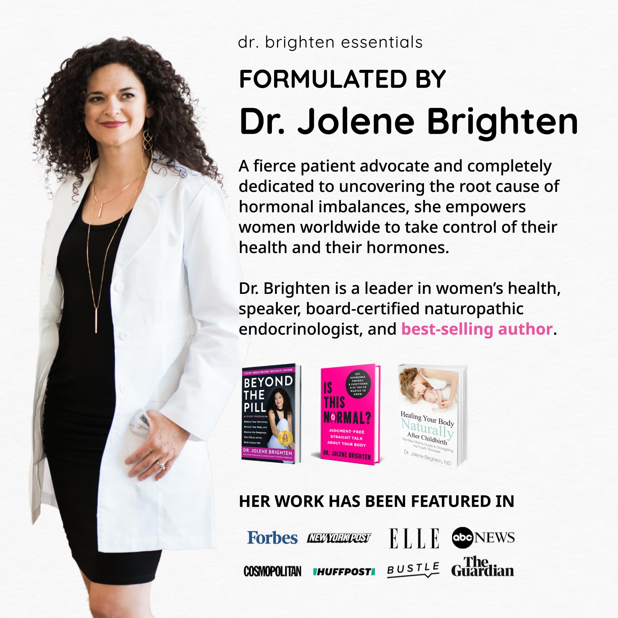 Dr. Brighten Balance - Hormone Balance for Women with Chasteberry and DIM - Targets Hormonal Acne, Period Issues, & PMS - Vegan,