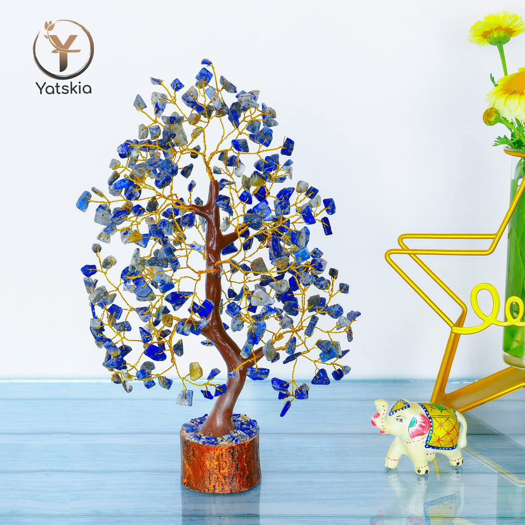 Lapis Lazuli - Chakra Tree, Lapis Lazuli Tree, Lapis Gem, Artificial Trees, Tree of Life, Stone Tree, Gem Stone Decor, Crystal T