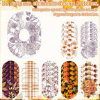 Geiserailie 32 Pcs Thanksgiving Adhesive Patches Compatible with Dexcom G7 Over Patches Waterproof and Sweatproof Sensor Cover F