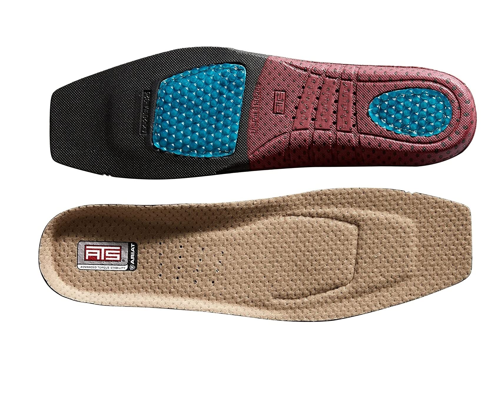 ARIAT Mens ATS Footbed Wide Square Toe-10008009, Multi, 10.5