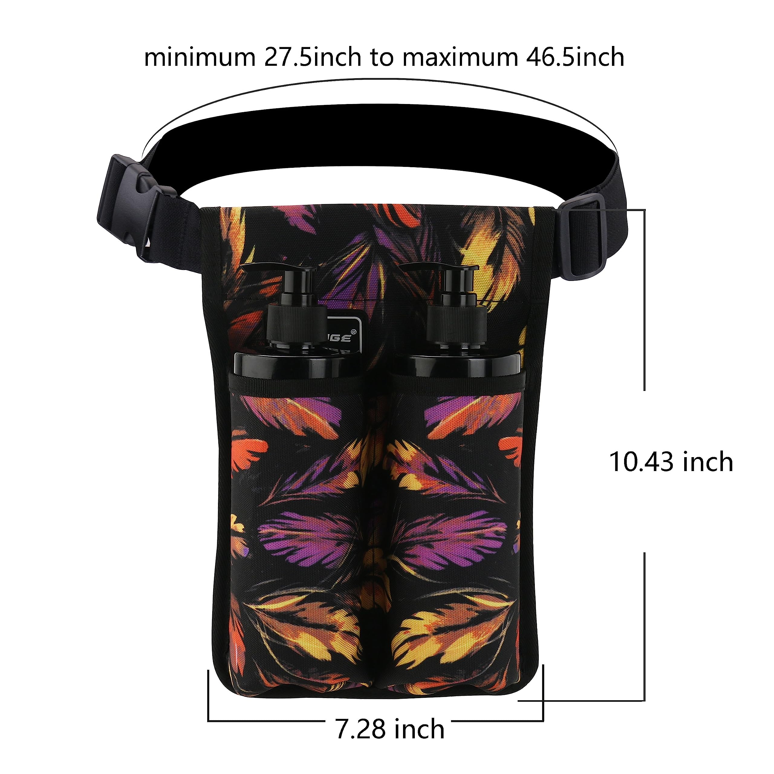 Massage Bottle Bag Massage Oil Holster Lotion Holster Massage Therapist Massage Oil Holster Massage Lotion (TH2KD-YuMao-W)