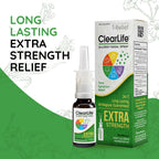 ClearLife Extra Strength Multi-System Allergy Relieving Nasal Spray Mist - 8 Powerful Homeopathic Actives Provide Potent Maximum