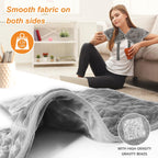 Vofuoti Portable Heating Pad for Neck and Shoulders, Cordless Heating Pad with Battery and 3 Heat Settings, Weighted Electric He