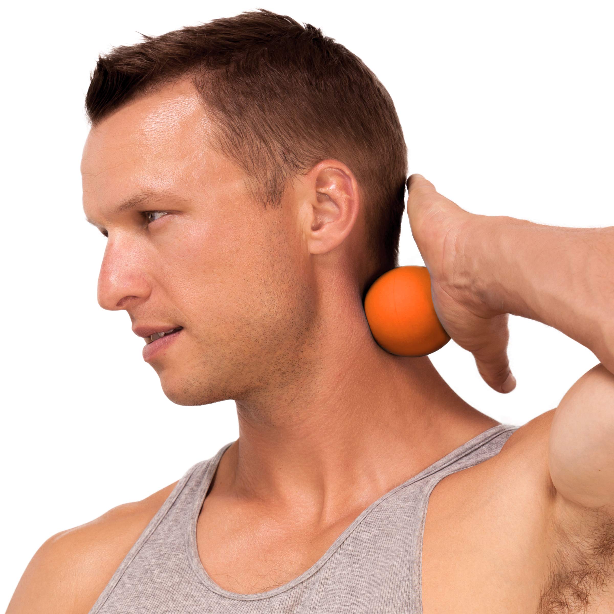 ProsourceFit Lacrosse Massage Ball for Self-Myosfascial Release, Deep Tissue Massage, Muscle Mobility, Post-Workout Recovery