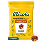 Ricola Original Herb Cough Drops, 115 Count, Cough Suppressant & Throat Relieving Drops with Naturally Sourced Menthol, Pleasing