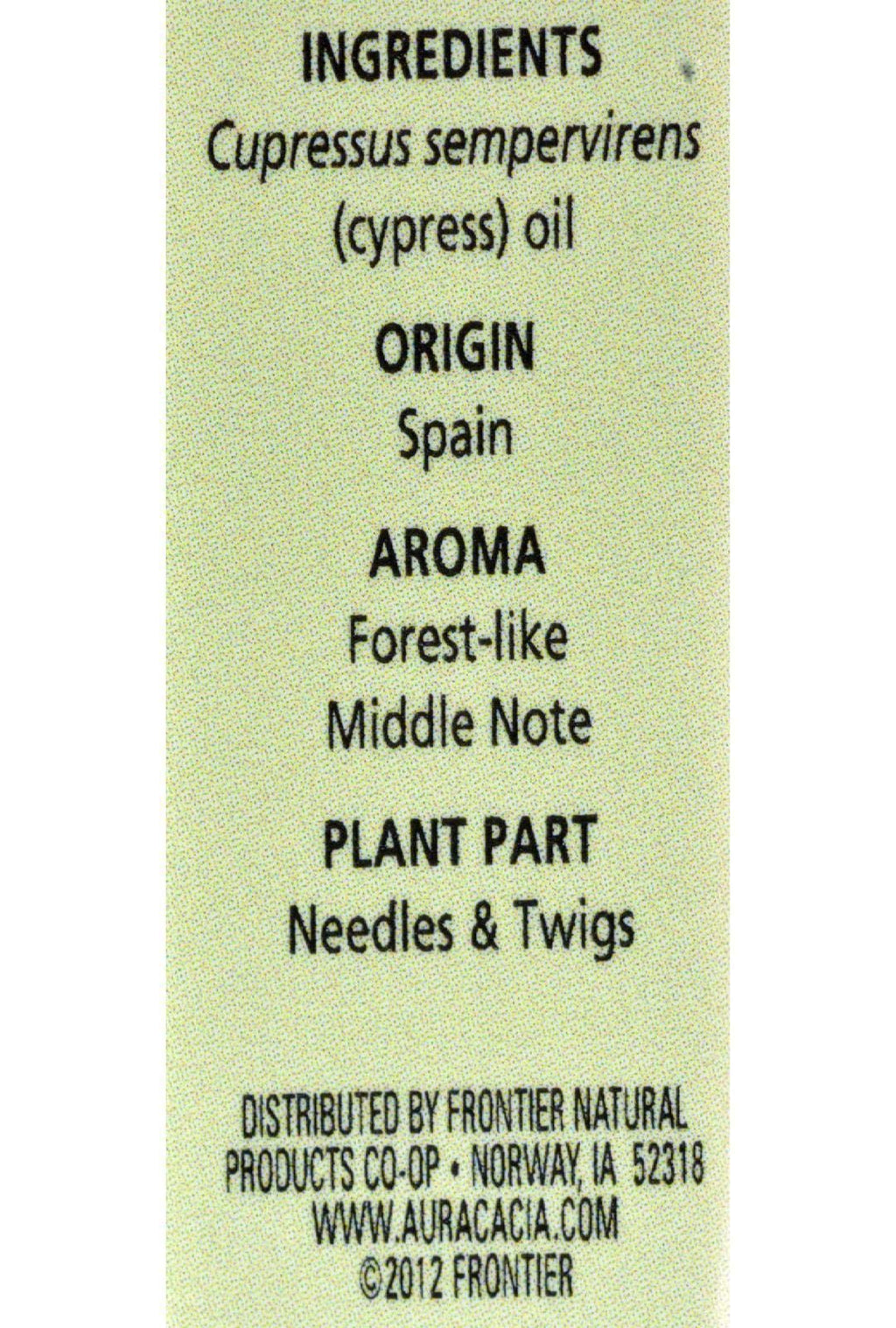 Aura Cacia Essential Oils, Cypress - 0.5 Oz