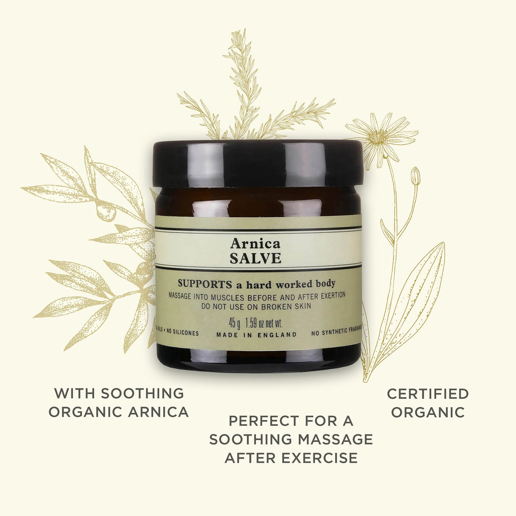 Neals Yard Arnica Salve with Nourishing Oils & Soothing Beeswax for Sore Muscles, Aches & Stiffness, Vegetarian Approved, Cruel