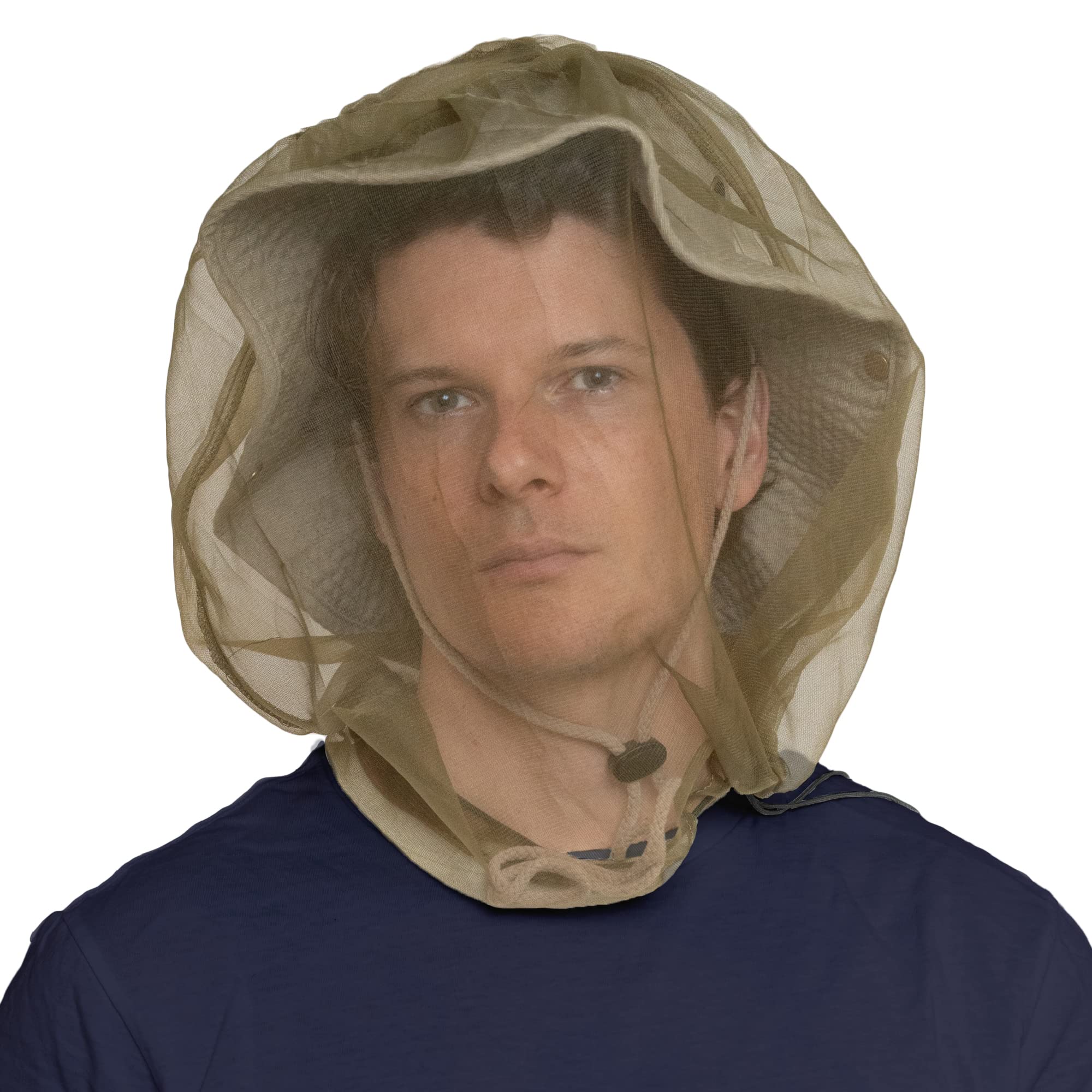 OutdoorEssentials Mosquito Bug Head Net - Face Netting Protection Against Mosquitoes, Gnats, Midges While Fishing or Camping - M
