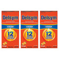 Delsym Adult 12 Hr Cough Relief Liquid, Orange, 15oz (3X5oz)
